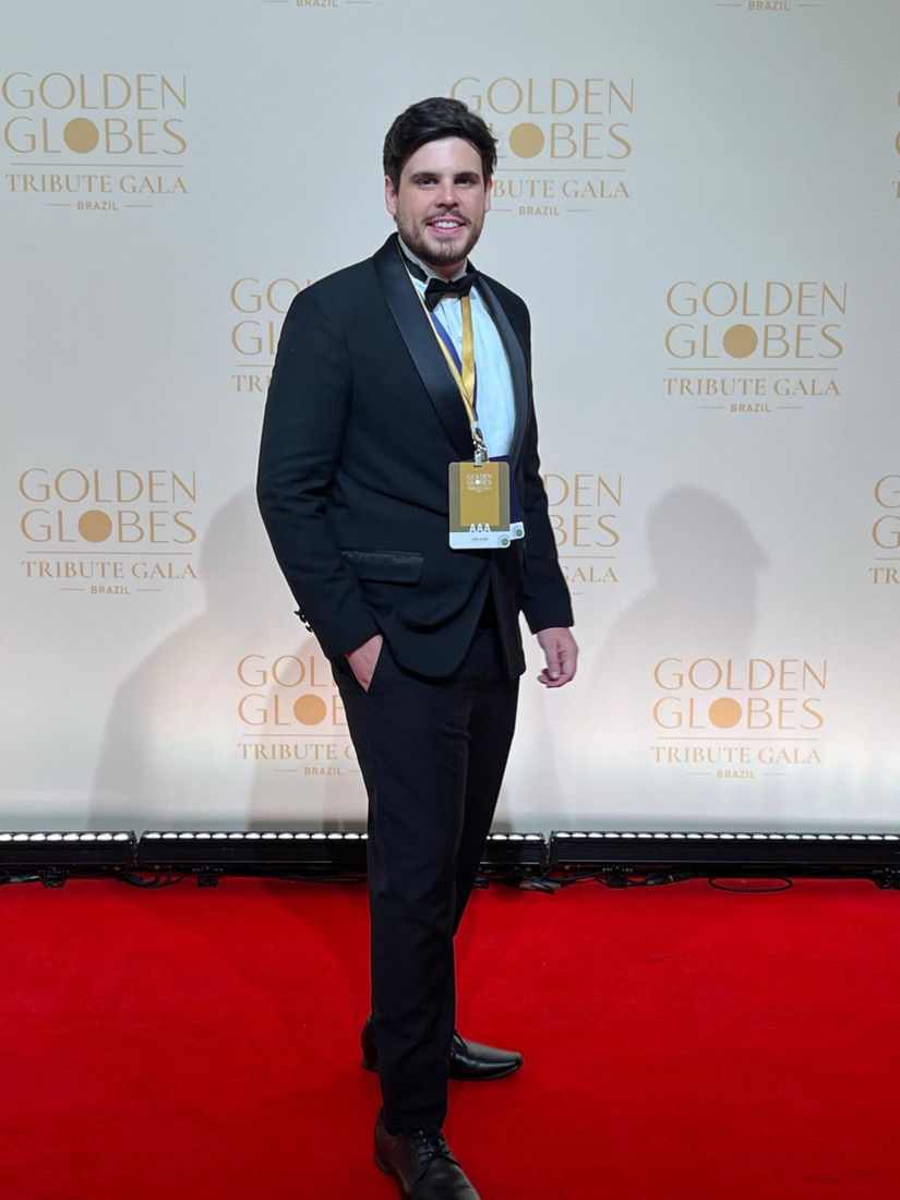 Isaac Araújo no Golden Globes Tribute Gala Brazil